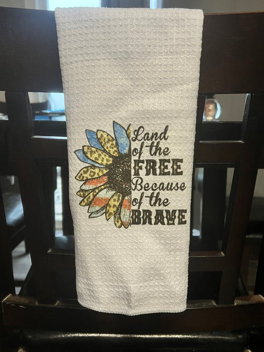 Land of the Free Kitchen Towel